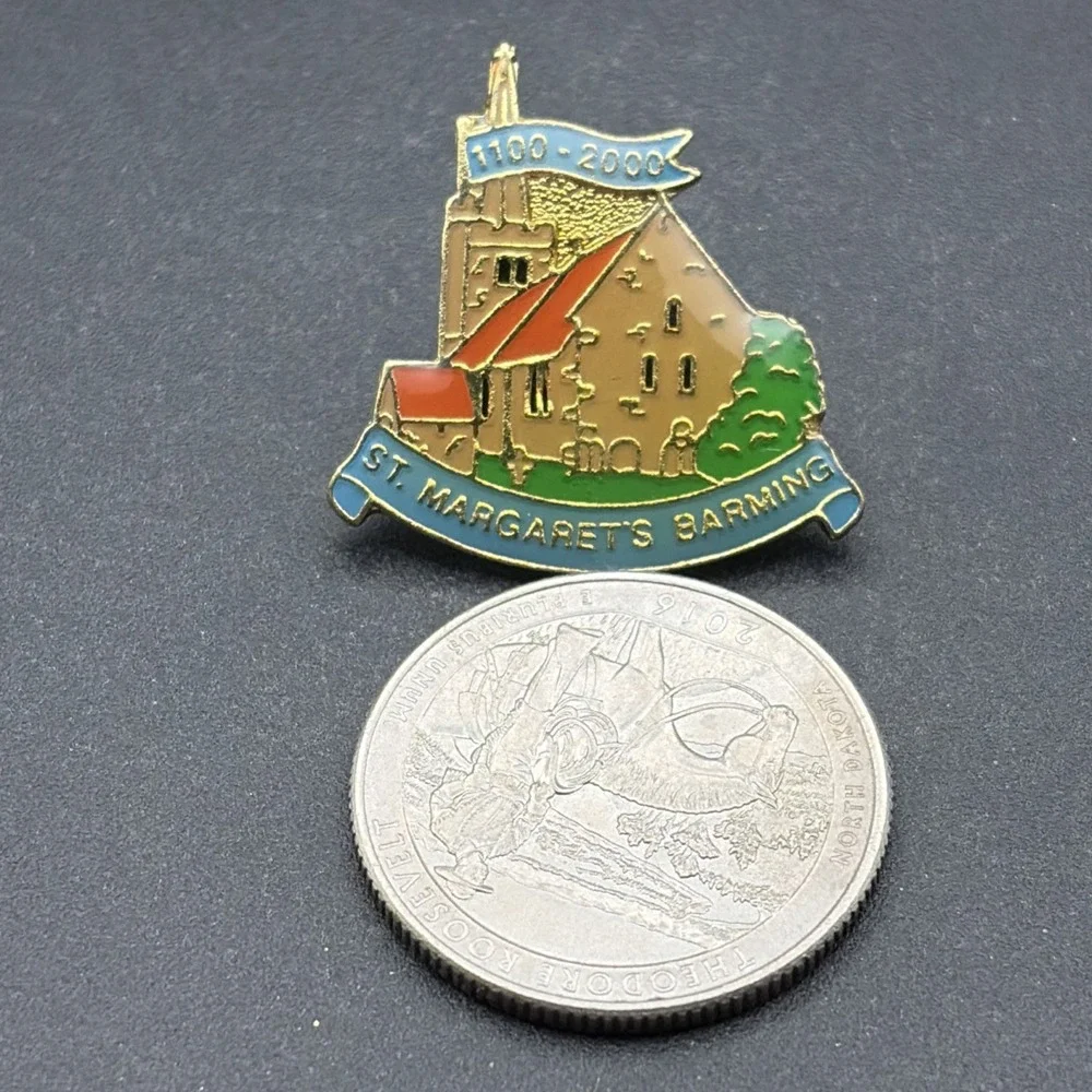 St. Margaret's Barming Church England 1100-2000‎ Lapel Hat Pin